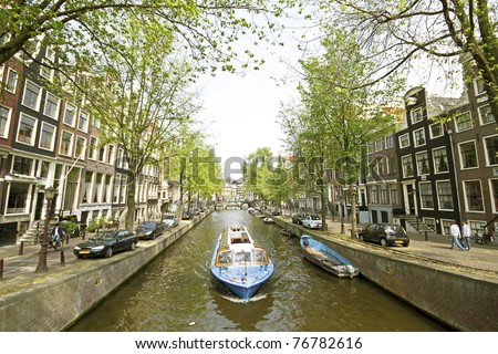 Cruising through Amsterdam in the Netherlands