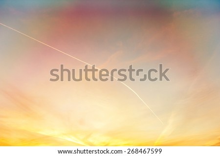 An image of sunset with sun rays