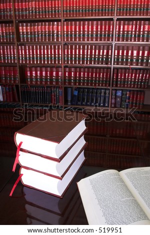 Legal books on table - South African Law Reports