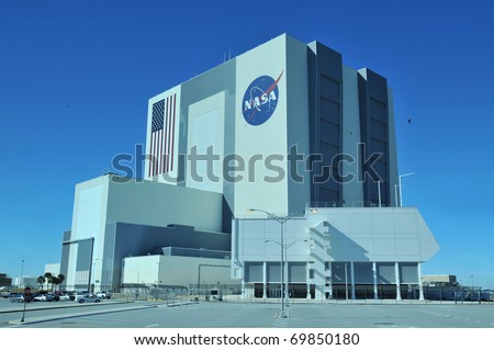 CAPE CANAVERAL, FL- DEC 28: The Vehicle Assembly Building at NASA, Kennedy Space Center in Florida, December 28, 2010.
