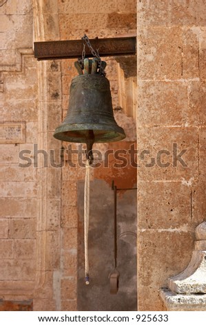 Old bell on the wall
