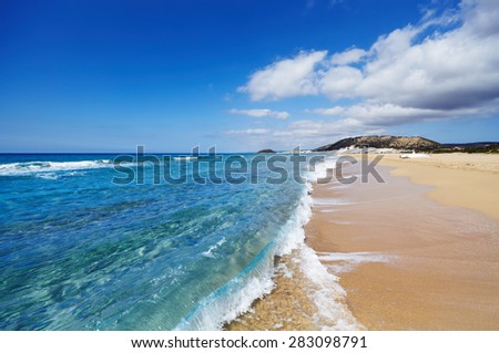 Golden Beach the best beach of Cyprus, Karpas Peninsula, North Cyprus