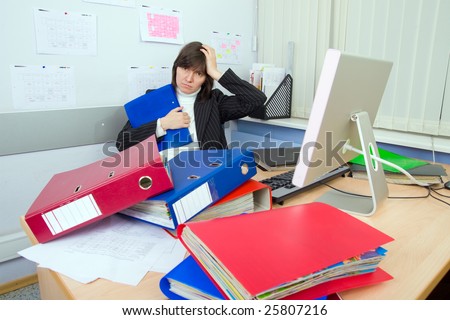 Tired the employee of office to which it still more many work