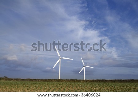 Wind turbines (room for text)