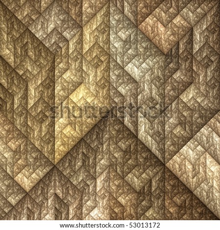 Abstract geometric composition in cubism style