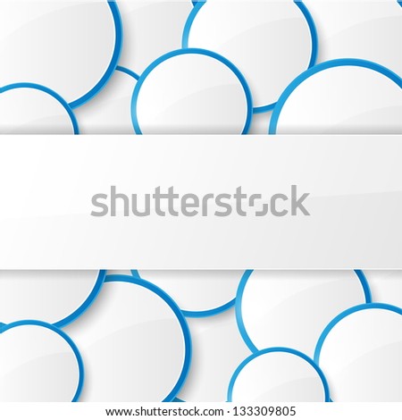 Abstract background with circles. Illustration.