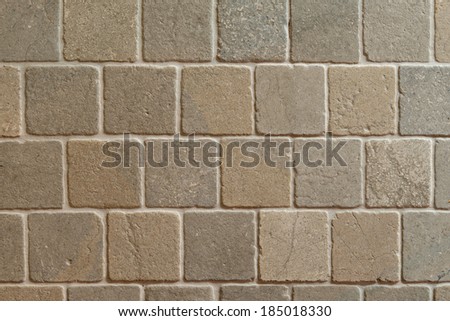 Stone pavement with square bricks texture/Square stones pavement/Square pavement texture background