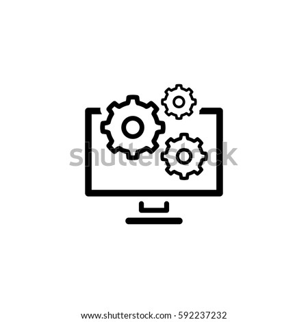 Data Management Icon. Flat Design. Business Concept. Isolated Illustration.