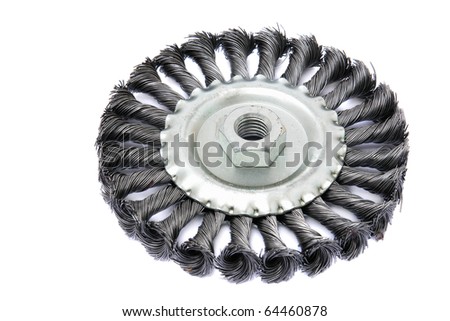 Wire brush isolated on a white background