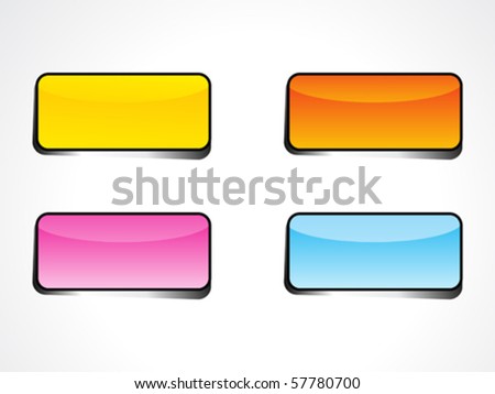 abstract web button  with diff rents colors vector illustration