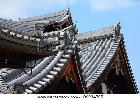 Kyoto, Japan - Tenryuji Temple in Arashiyama. Buddhist zen temple of Rinzai school. UNESCO World Heritage Site.