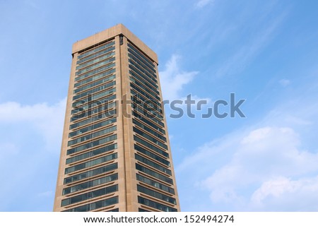 BALTIMORE - JUNE 12: World Trade Center building on June 12, 2013 in Baltimore. Baltimore World Trade Center is the tallest regular pentagonal building in the world (405 ft).