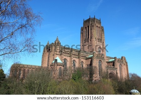 Liverpool - city in Merseyside county of North West England (UK). Liverpool Cathedral.