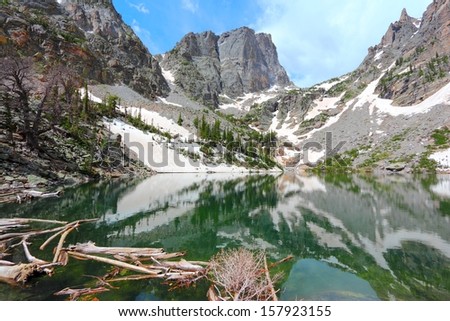 Rocky Mountain National Park in Colorado, USA. Emerald Lake view.