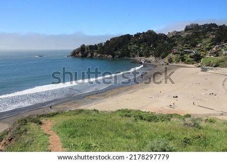 Muir Beach in Marin County, California, United States. Stok fotoğraf © 