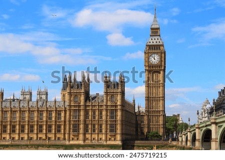 Similar – Image, Stock Photo Big Ben and the Houses of Parliament at dawn. London. England.