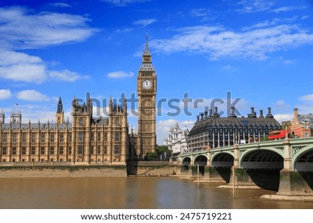 Similar – Image, Stock Photo Big Ben and the Houses of Parliament at dawn. London. England.