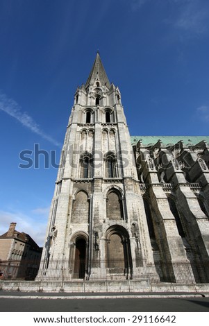 Cathedral of Our Lady of Chartres. Old Catholic landmark listed on UNESCO World Heritage List.