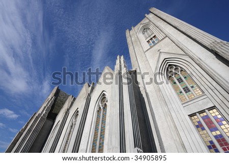 Landakotskirkja (Landakot Church), formally named Basilika Krists konungs (Basilica of Christ the King), usually called Kristskirkja - Catholic cathedral of Iceland, located in Reykjavik.