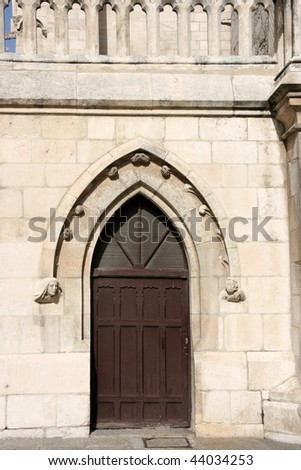 Small side door in Burgos Cathedral, Spain