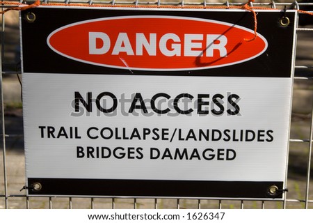Danger No Access