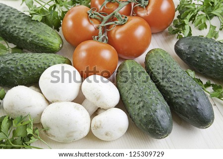 Fresh vegetables, healthy nutritional breakdown of food, healthy life