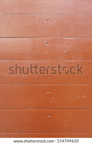 Wood painted red, detail of a wooden wall decorated with red paint, textured background