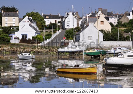 Port of LocmiquÃ?Â©lic near Port Louis, in the Morbihan department in Brittany in north-western France