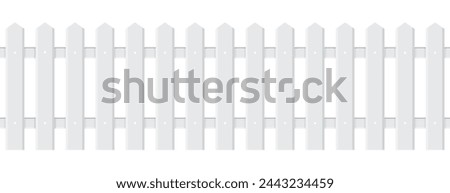 Similar – Image, Stock Photo Picket fence, in the slope