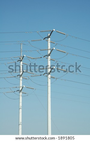 Electrical power lines distributing power through the grid system