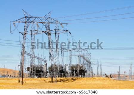 power distribution station on the national grid system