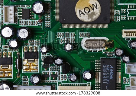 Close up pictures of electronics and other devices