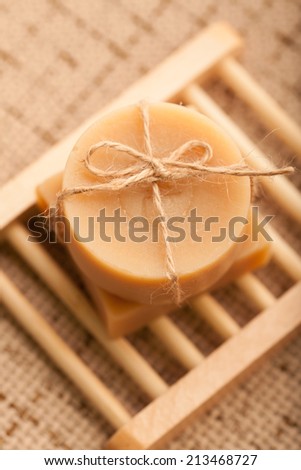 Handmade soap, making use of natural raw materials
