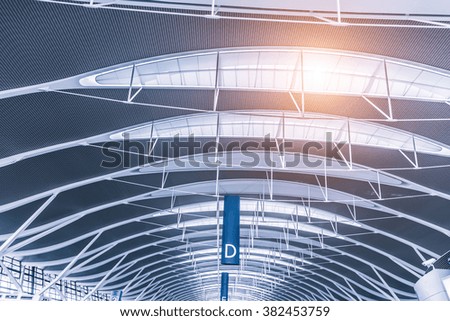 Similar – Image, Stock Photo Gait pattern Corridor