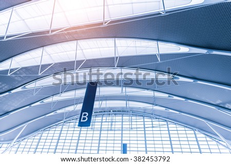 Similar – Image, Stock Photo Gait pattern Corridor