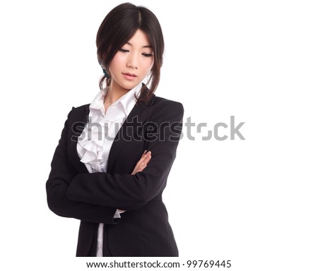 An Asian beauty white-collar