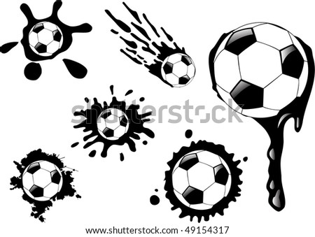 the raster soccer ball blot (vector version in portfolio)