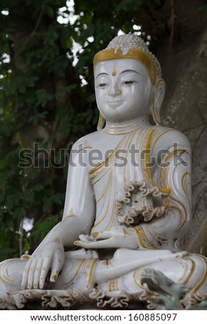 Spiritual art of  Marble Buddha.