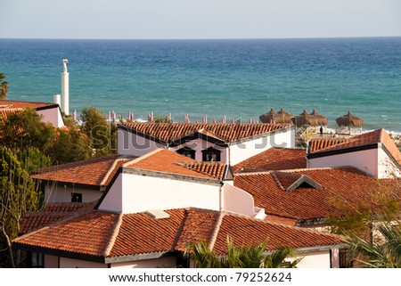 Luxury residences along Mediterranean sea in Turkey