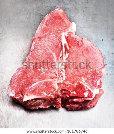 raw best quality t bone steak