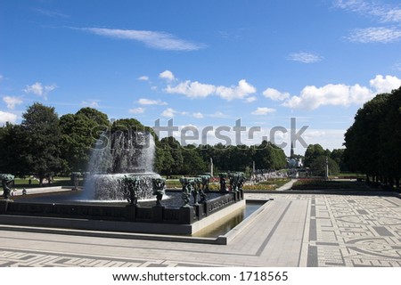 Vigeland Sculpture Park in Oslo Norway