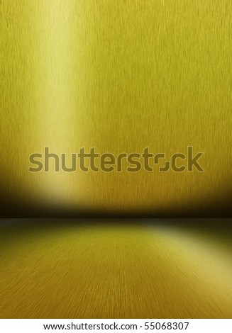 gold empty room