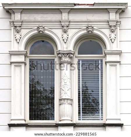 Architecture And Windows Of Ancient Renaissance Style Classical ...