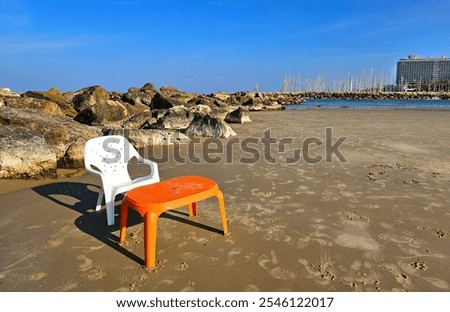 Similar – Image, Stock Photo unoccupied chairs in a lecture room