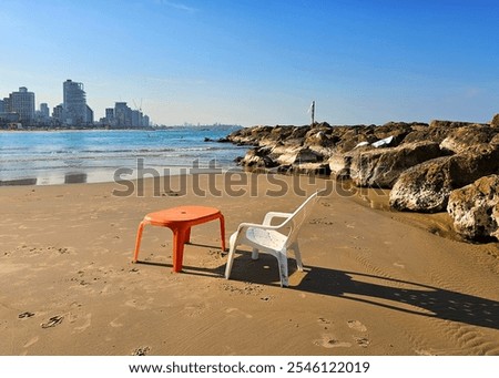 Similar – Image, Stock Photo unoccupied chairs in a lecture room