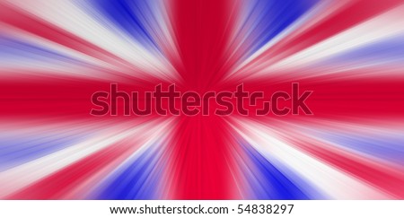 UK flag with zoom