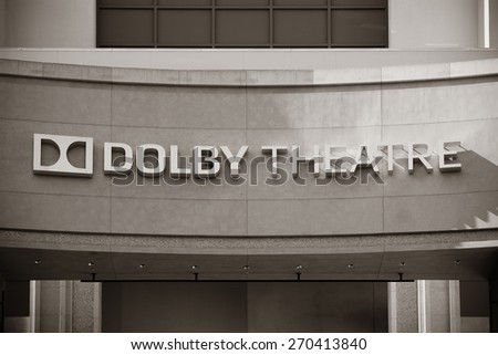 Los Angeles, CA - MAY 18: Hollywood Dolby Theatre interior on May 18, 2014 in Los Angeles. Started as a small community, it evolved into the home of world famous film industry