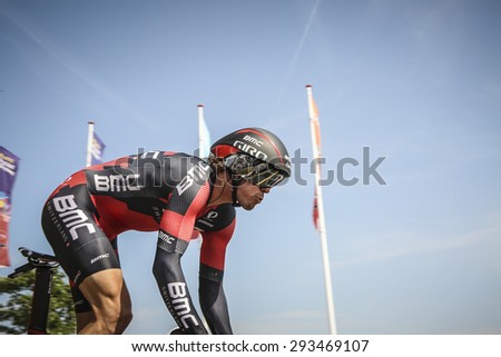 Utrecht, The Netherlands. 4th of July, 2015. Tour de France Time Trial Stage, DANIEL OSS, Team BMC