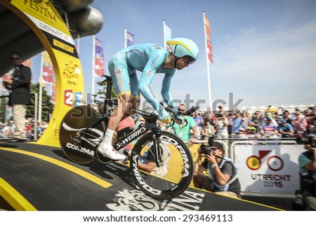 Utrecht, The Netherlands. 4th of July, 2015. Tour de France Time Trial Stage, LARS BOOM, Team Astana