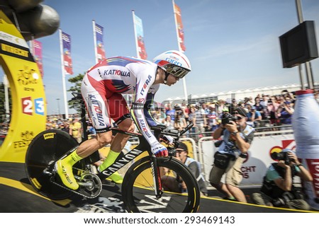 Utrecht, The Netherlands. 4th of July, 2015. Tour de France Time Trial Stage, ALEXANDER KRISTOFF, Team Katusha
